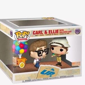 Disney Pixar Up Funko Pop Carl & Ellie with Balloon Cart 1152 rare Exclusive